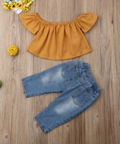 Sunflower denim with off shoulder top - Image 4