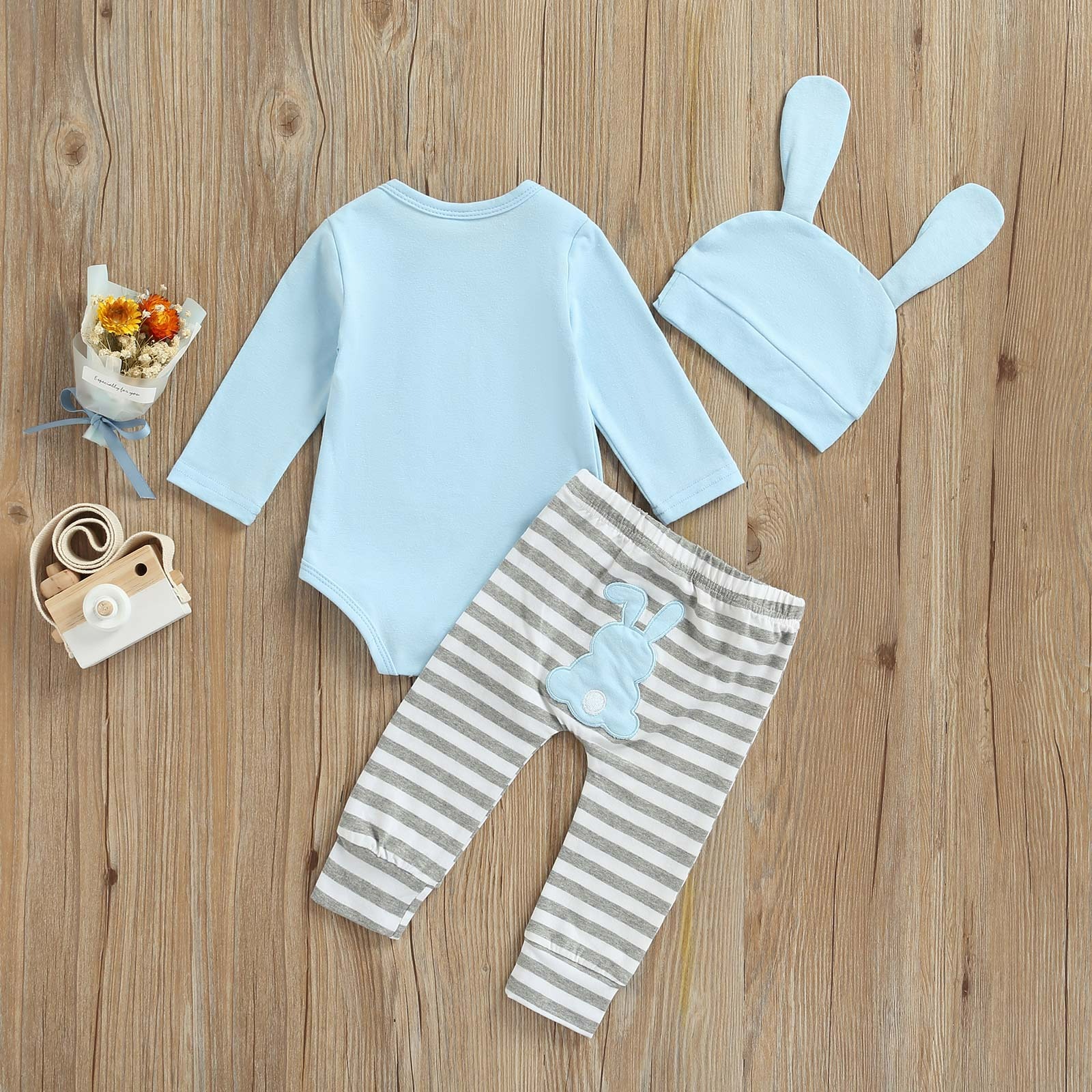 My first easter blue striped set(6-9m) - Image 2