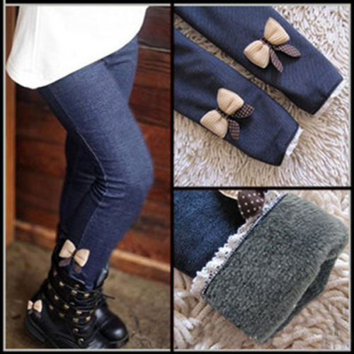 Navy fur lined soft leggings
