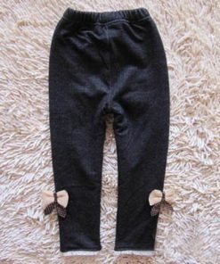 Black fur lined soft leggings(3-4y)