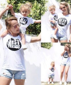 Best friends matching tshirts(Mom-S,Child-1-2y)
