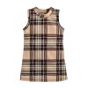 Sleeveless plaid dress (1-2y,2-3y,3-4y,4-5y)