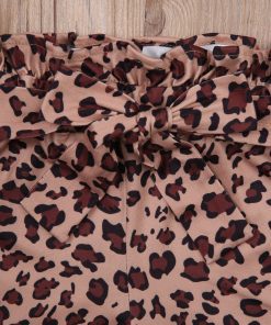 Leopard shorts with white top set(4-5y) - Image 3