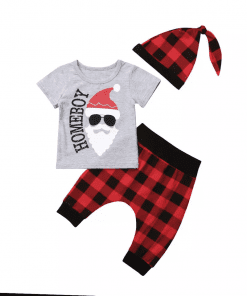 Homeboy plaid santa set