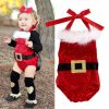 Sequin santa christmas romper
