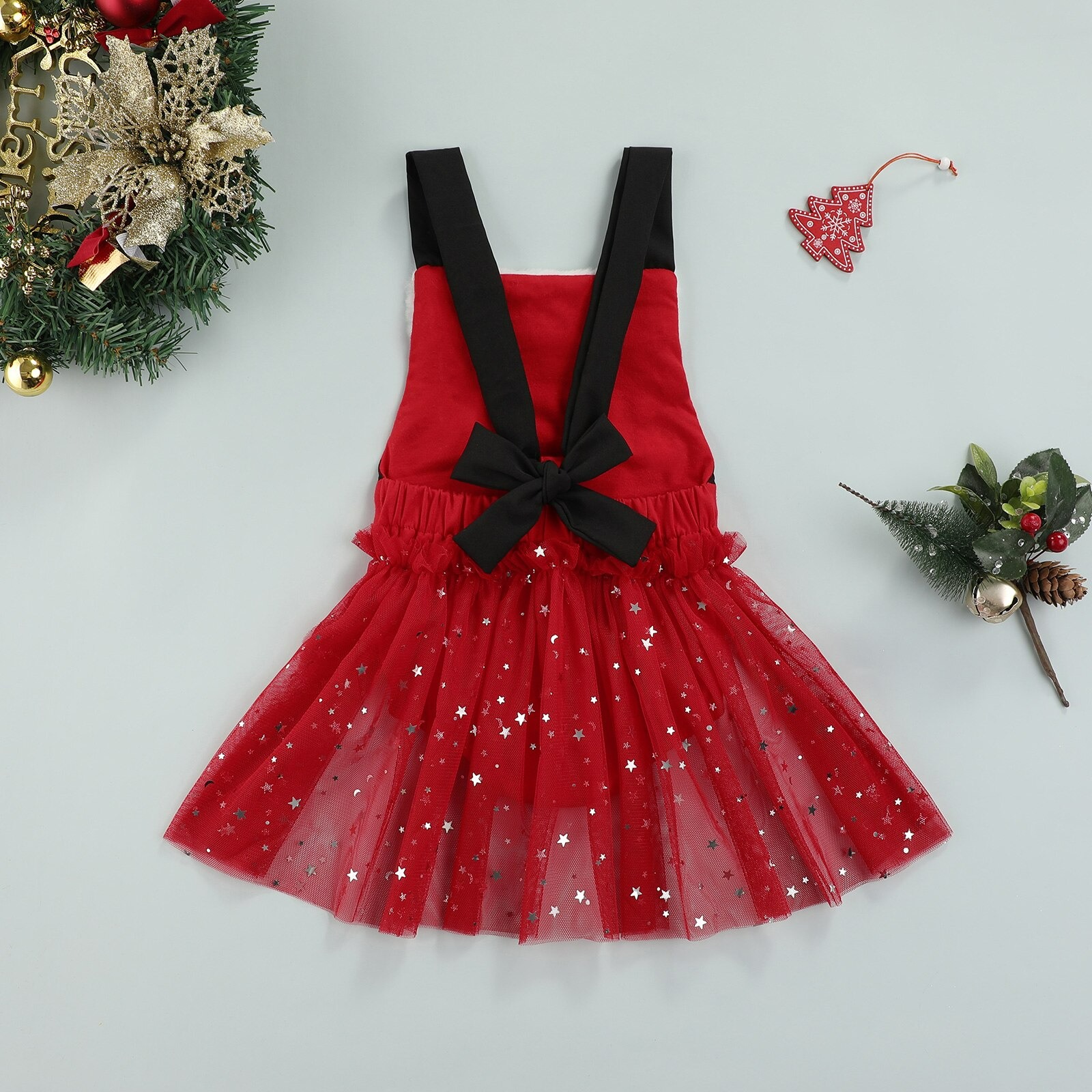 Santa star tulle romper - Image 2