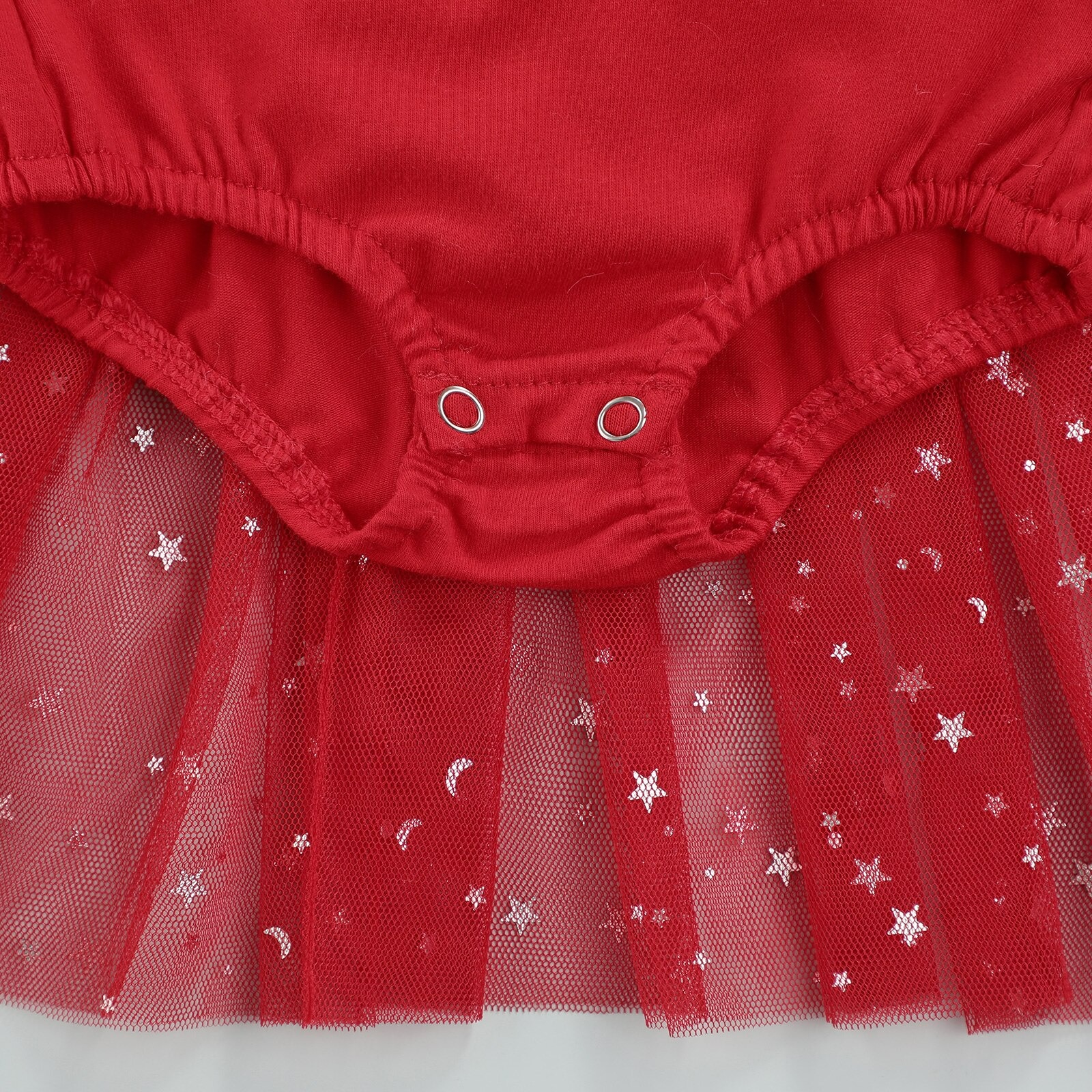 Santa star tulle romper - Image 3
