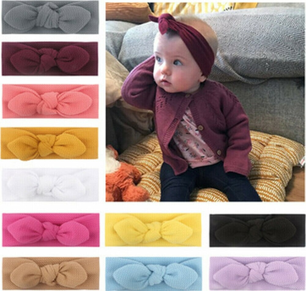 Ribbed bowknot headband(various colours)