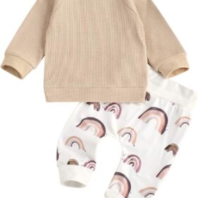 Beige rainbow 2 piece set