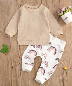 Beige rainbow 2 piece set - Image 3