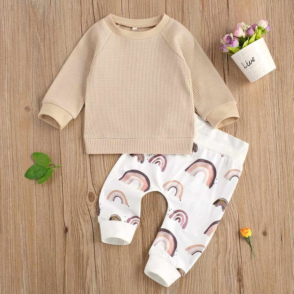 Beige rainbow 2 piece set - Image 3