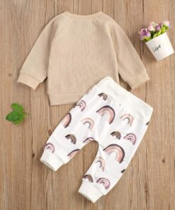 Beige rainbow 2 piece set - Image 2