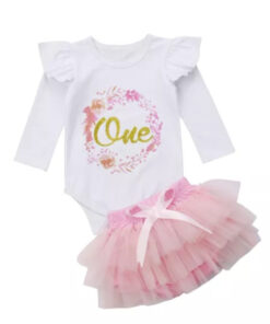 Birthday Sparkle Romper With Bloomer Tutu And Headband