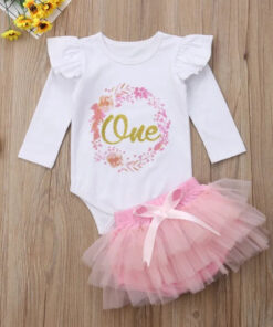 Birthday Sparkle Romper With Bloomer Tutu And Headband - Image 2
