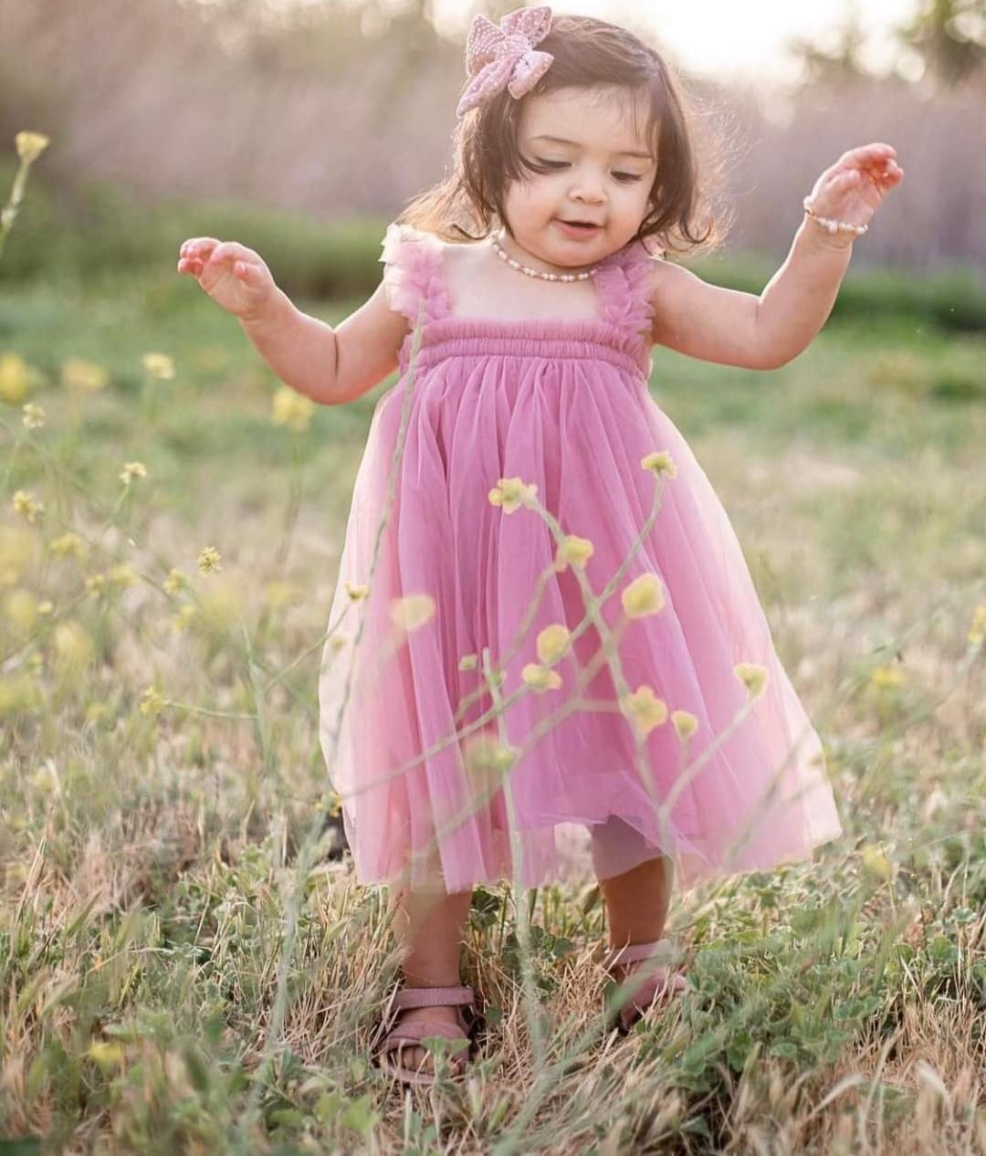 Blush Tulle Dress - Image 6