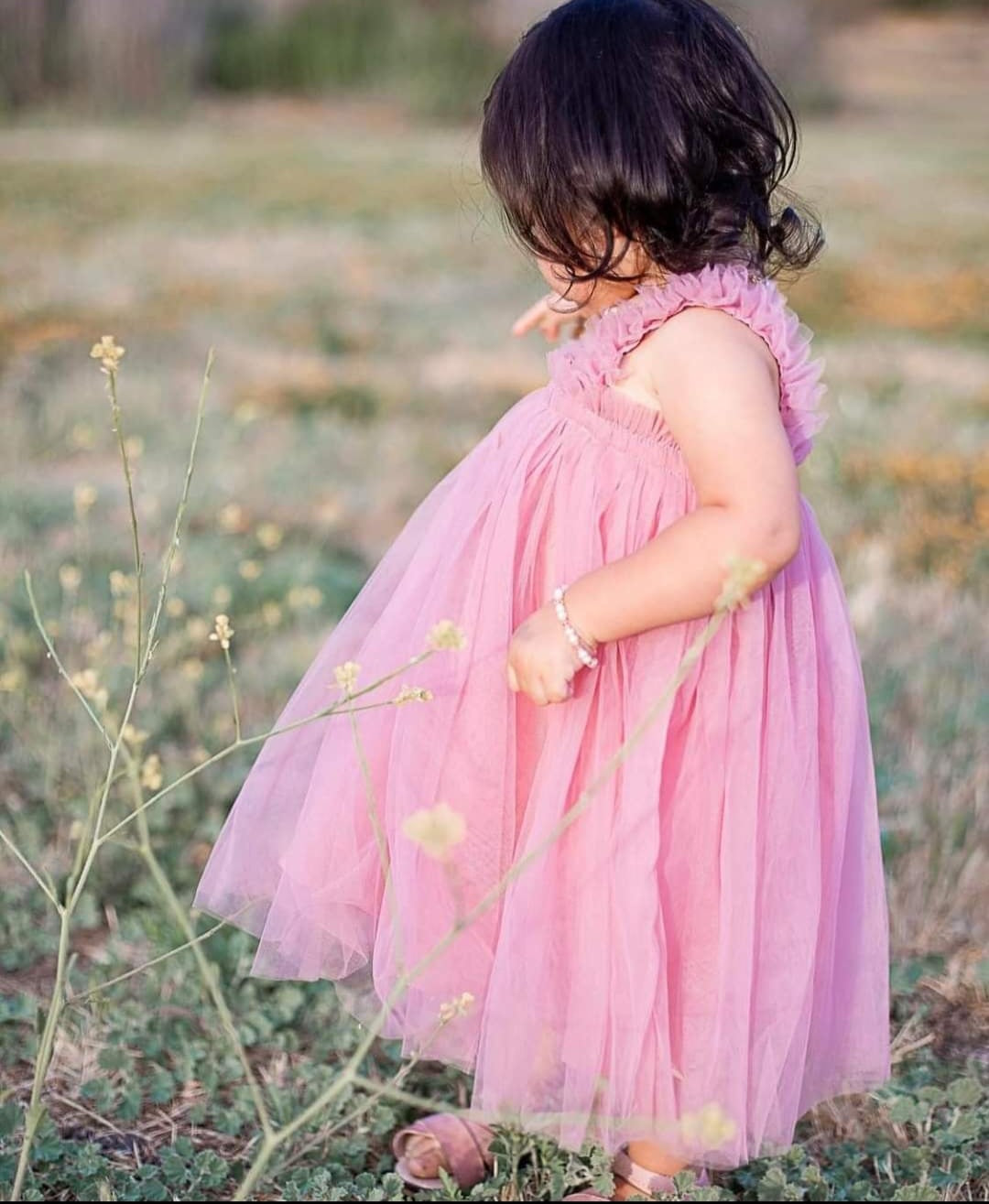 Blush Tulle Dress - Image 5
