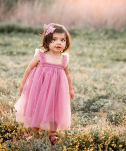 Blush Tulle Dress - Image 3