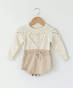 Luxury Knitted Romper Neutral