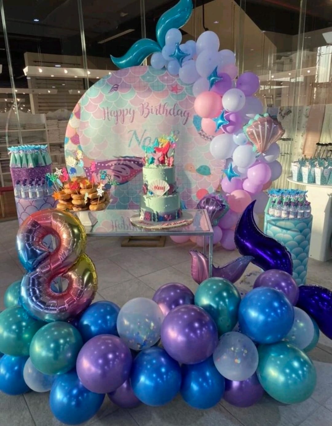 Mermaid Tail Balloon Arch 77PSC - Image 3