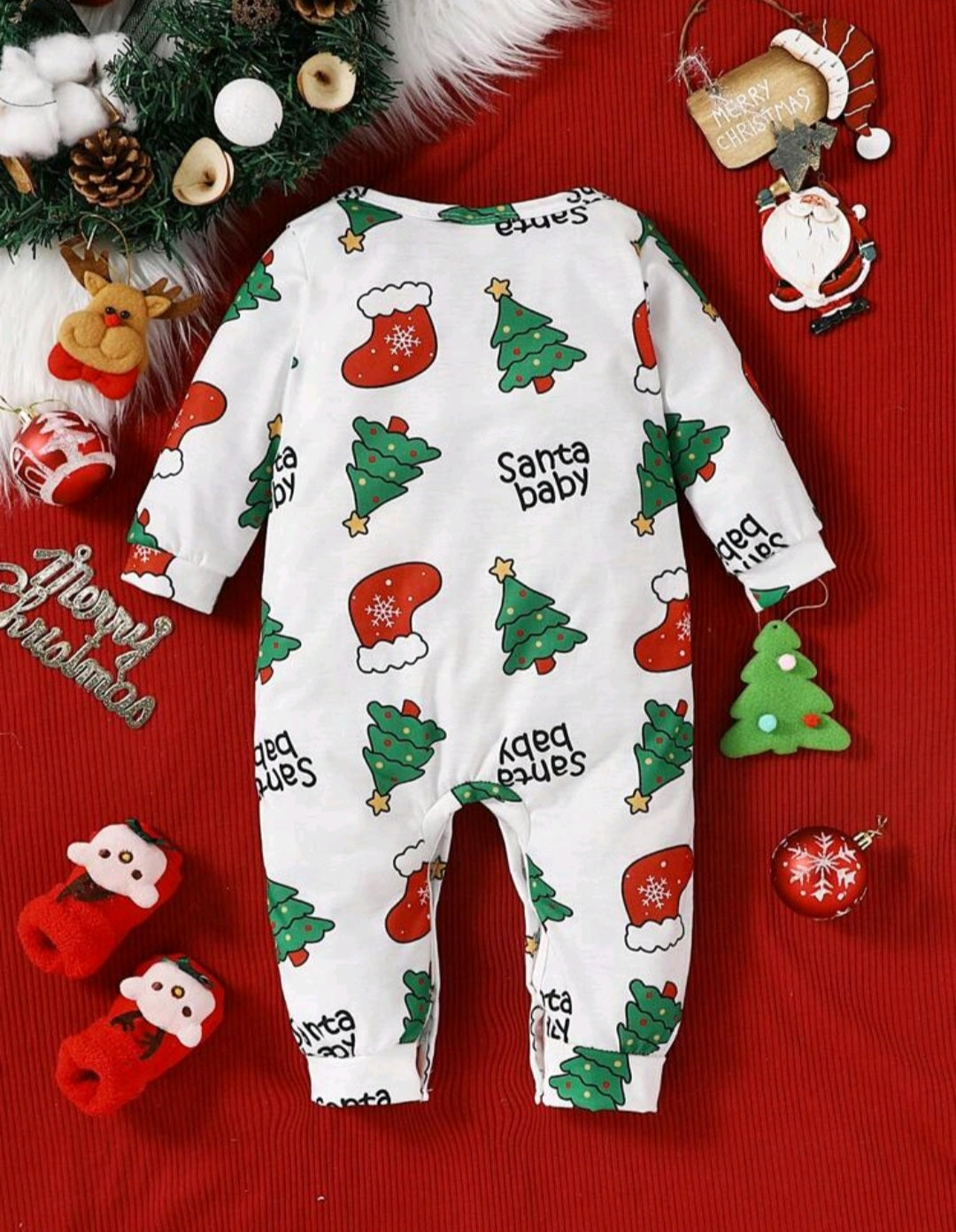 Santa Baby Christmas Romper (Gender Neutral) - Image 2