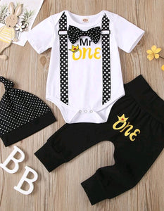 Mr One Birthday Outfit 3PSC