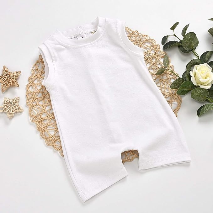 White all in one buttoned down romper - Image 2