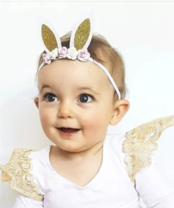 Alternative view of Bunny headband(blue)