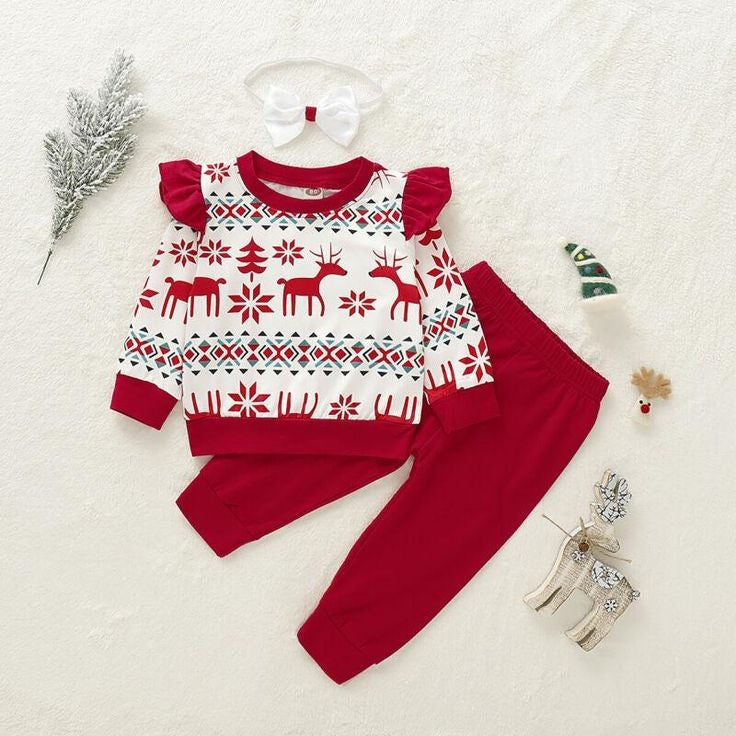 Christmas Top, Pants and Headband - Image 2