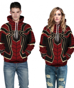 Alternative view of Adults Spiderman Maroon Jacket
