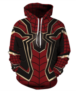 Adults Spiderman Maroon Jacket - Image 4