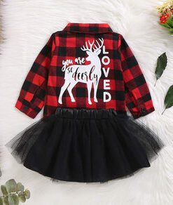 You Are So Deerly Loved Check Shirt and Tutu