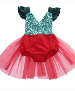 Alternative view of Holiday Romper Red and Green