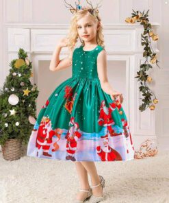 Santa Green Special Occasions Dress Christmas