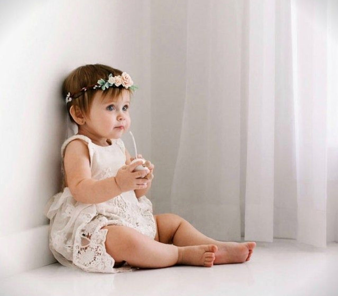 Lace Boho Romper with Romantic Lace Tutu - Image 2