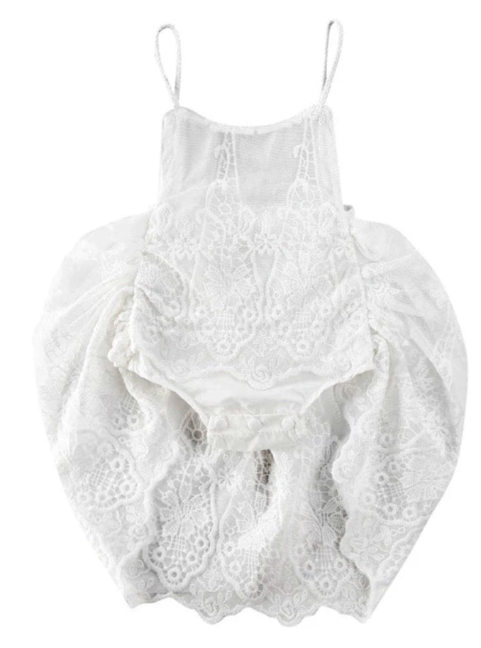 Lace Boho Romper with Romantic Lace Tutu - Image 3