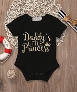 Daddys princess romper and striped headband - Image 4