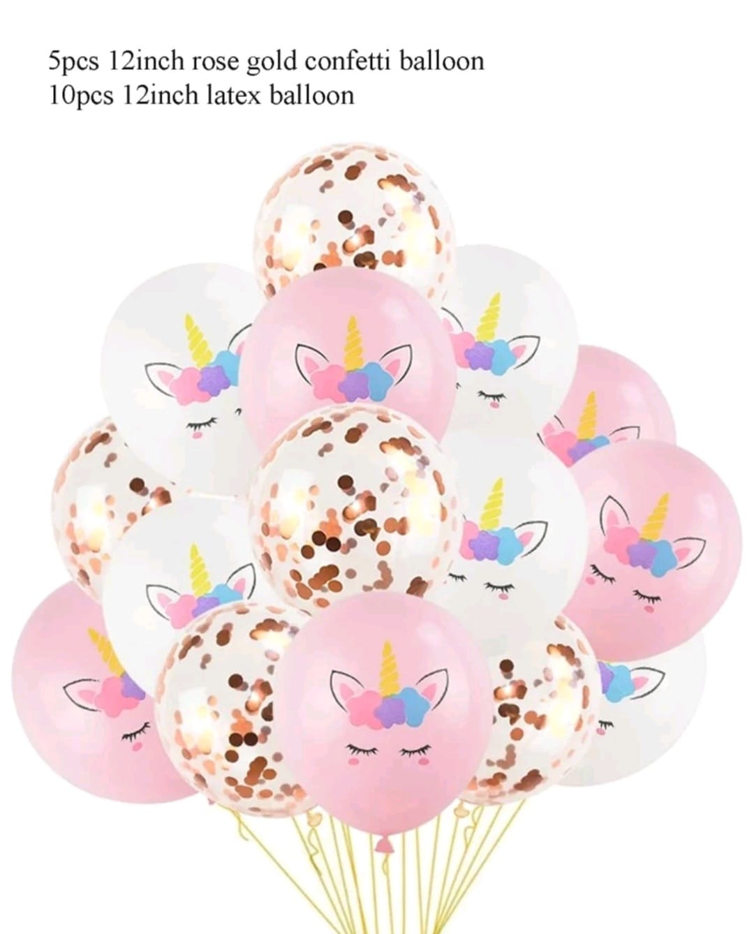 15PSC Unicorn Balloon Set