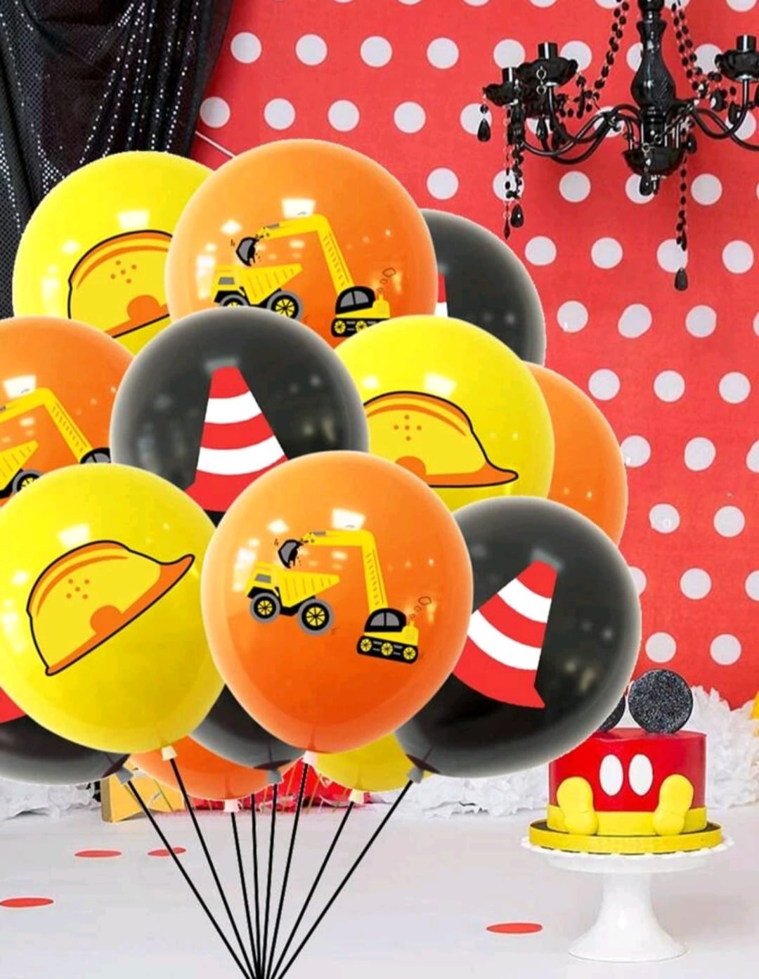 Caution Construction 15PSC Balloon Set - Image 3