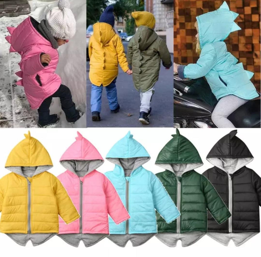 Dino Puffer Jacket Blue - Image 3