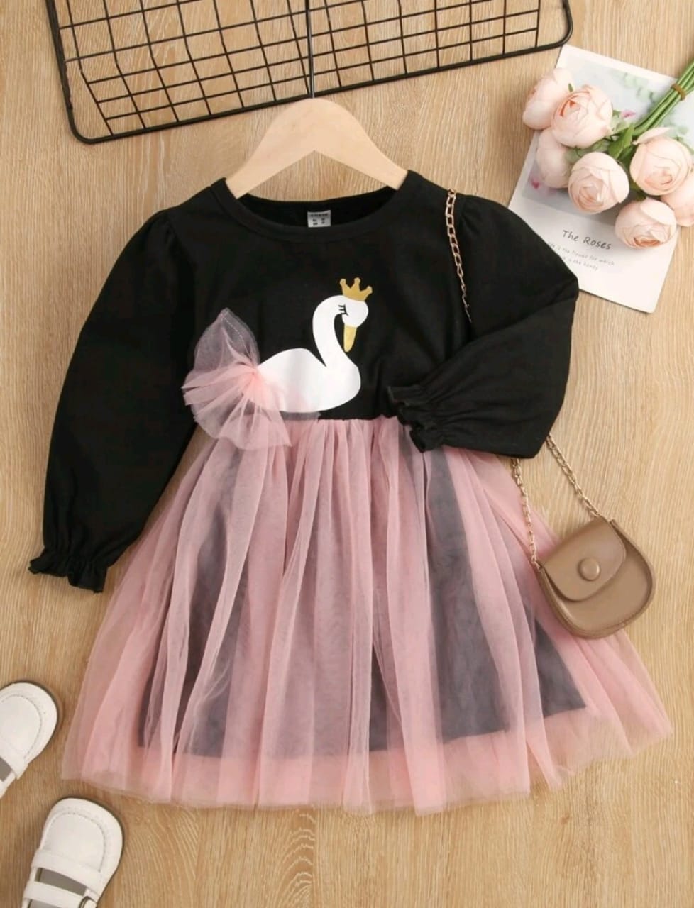 Swan Long Sleeve Dress