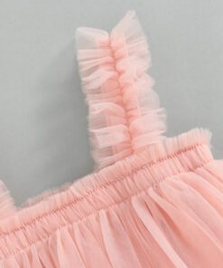 Peachy Pink Tulle Dress - Image 3