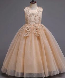 Ivory Dress Embellished Special Occasions Dress - Image 4