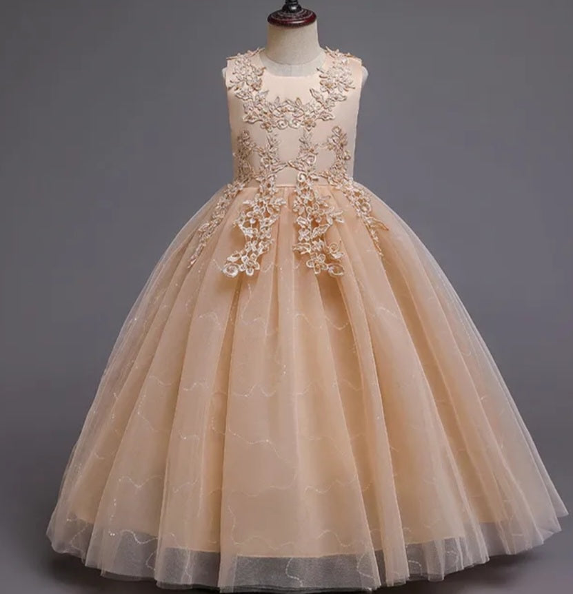 Ivory Dress Embellished Special Occasions Dress - Image 4
