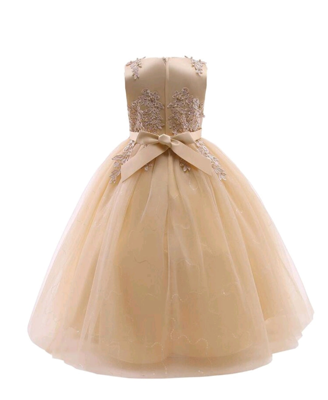 Ivory Dress Embellished Special Occasions Dress - Image 2