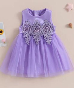 Alternative view of Purple Satin Special Occasions Dress