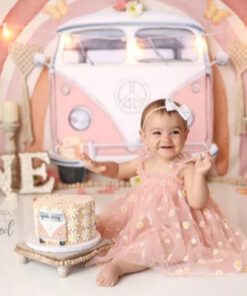 Dusty Pink Daisy Dress