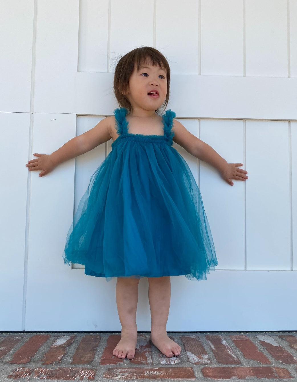 Turquoise Tulle Dress - Image 9