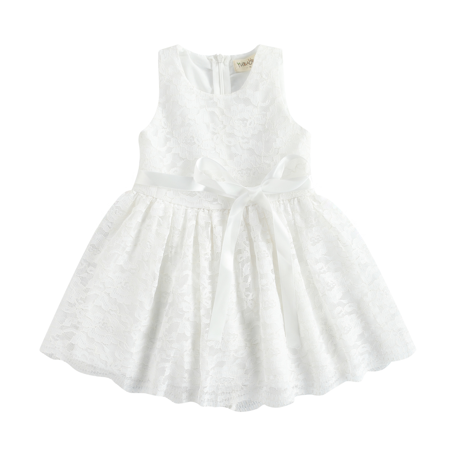 White lace dress with zipper - Image 2