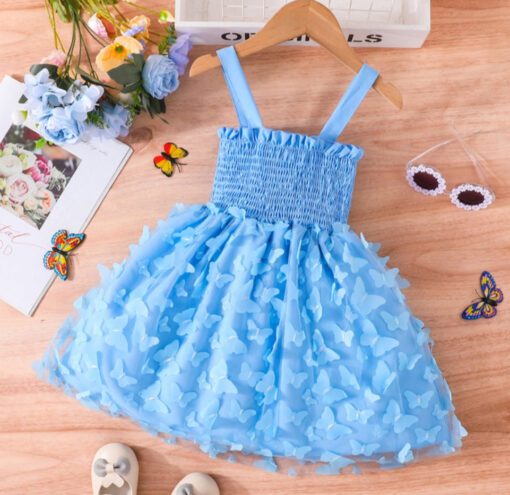 Blue Butterfly Dress - Image 6