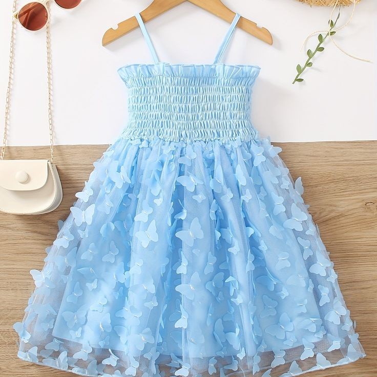 Blue Butterfly Dress - Image 3